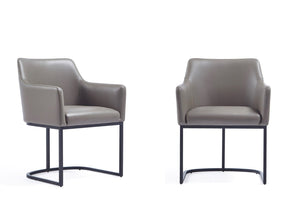 Serena Dining Armchair in Grey (set of 2) by Manhattan Comfort at Eve Furniture