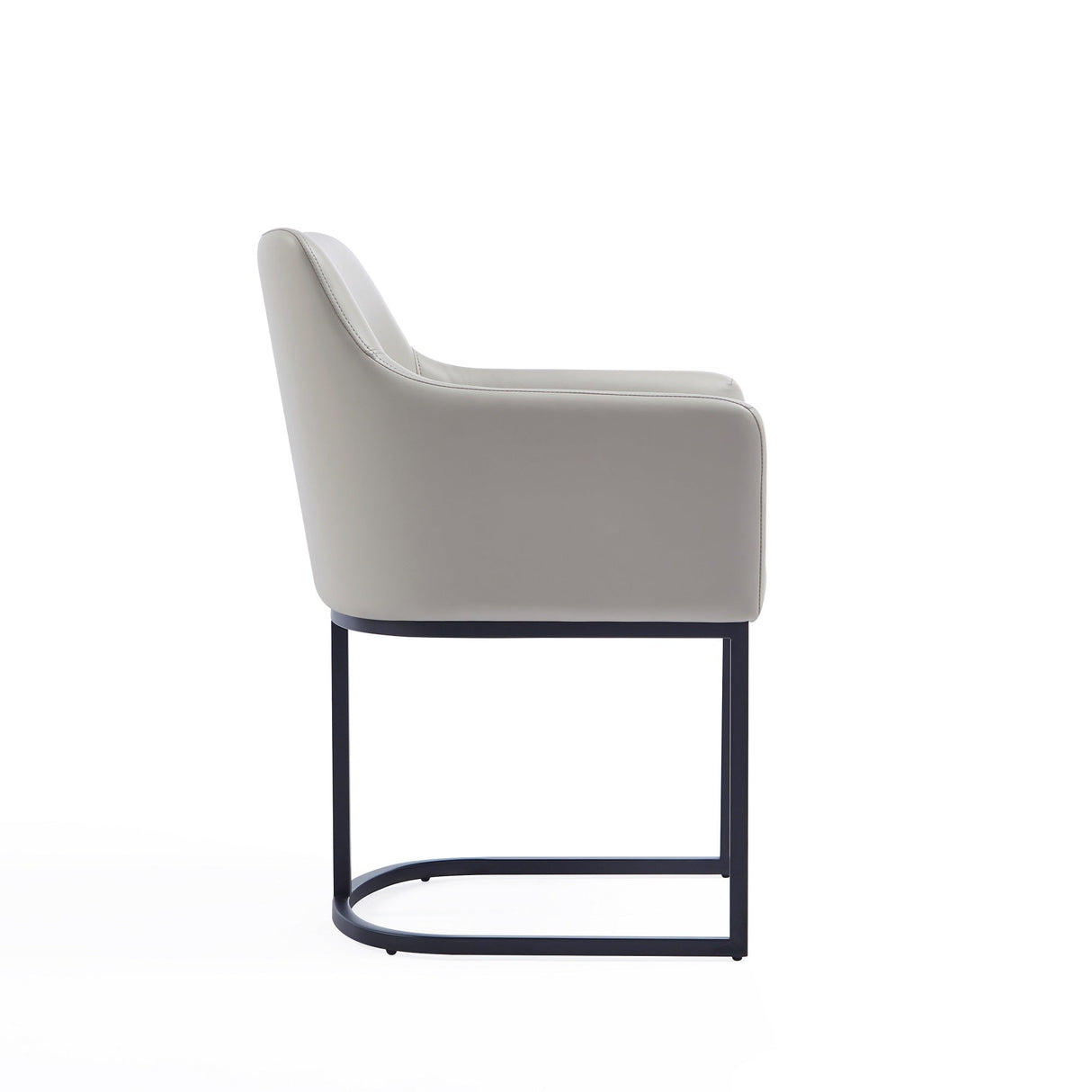 Serena Dining Armchair in Light Grey by Manhattan Comfort at Eve Furniture