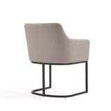 Serena Dining Armchair in Light Grey by Manhattan Comfort at Eve Furniture