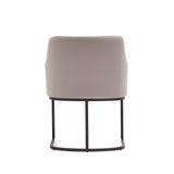 Serena Dining Armchair in Light Grey by Manhattan Comfort at Eve Furniture