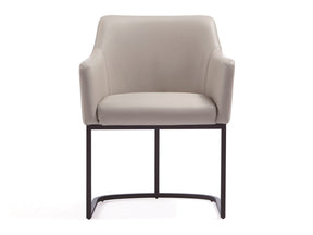 Serena Dining Armchair in Light Grey by Manhattan Comfort at Eve Furniture