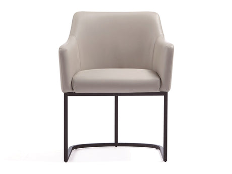 Serena Dining Armchair in Light Grey by Manhattan Comfort at Eve Furniture