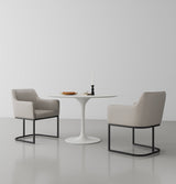 Serena Dining Armchair in Light Grey (set of 2) by Manhattan Comfort at Eve Furniture