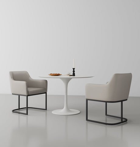 Serena Dining Armchair in Light Grey (set of 2) by Manhattan Comfort at Eve Furniture