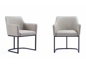 Serena Dining Armchair in Light Grey (set of 2) by Manhattan Comfort at Eve Furniture