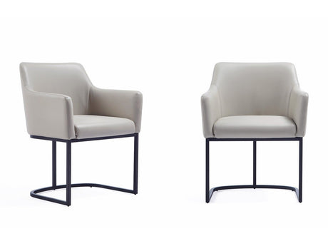 Serena Dining Armchair in Light Grey (set of 2) by Manhattan Comfort at Eve Furniture