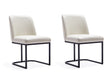 Serena Dining Chair in Cream (set of 2) by Manhattan Comfort at Eve Furniture