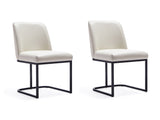 Serena Dining Chair in Cream (set of 2) by Manhattan Comfort at Eve Furniture