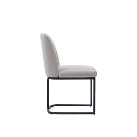 Serena Dining Chair in Light Grey by Manhattan Comfort at Eve Furniture