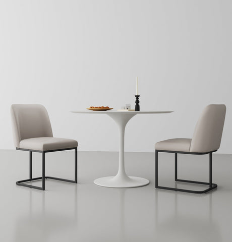 Serena Dining Chair in Light Grey (set of 2) by Manhattan Comfort at Eve Furniture