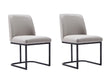 Serena Dining Chair in Light Grey (set of 2) by Manhattan Comfort at Eve Furniture