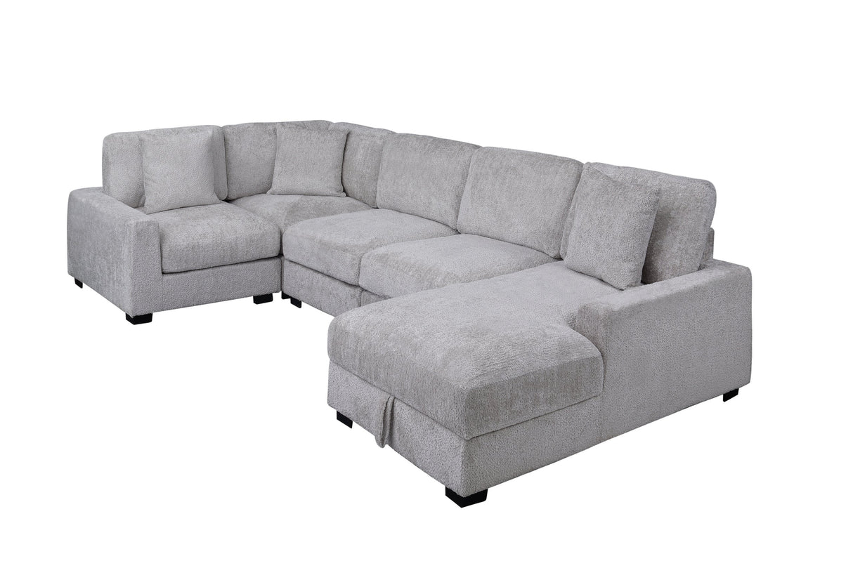 Serena Gray Modular Sectional by Happy Homes at Eve Furniture