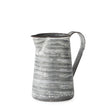 Serena I 8H Small Gray/White Textured Metal Jug by Mercana at Eve Furniture