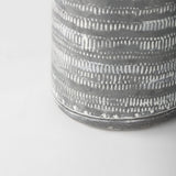 Serena I Small Gray/White Textured Metal Jug by Mercana at Eve Furniture