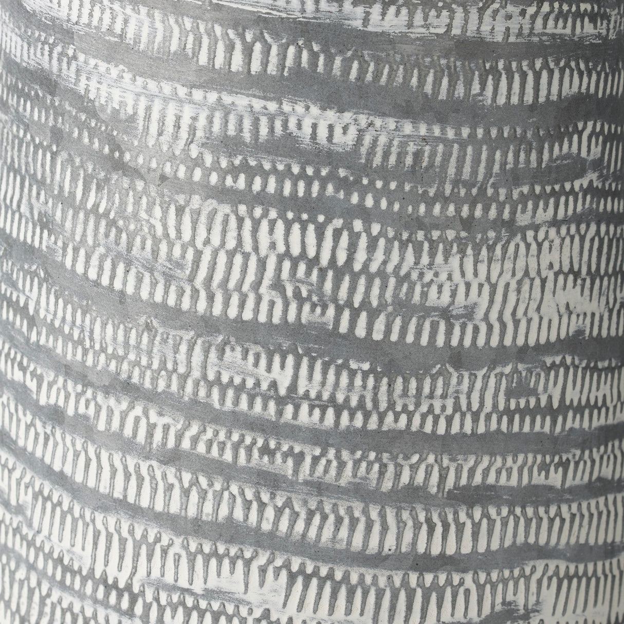 Serena II Large Gray/White Textured Metal Jug by Mercana at Eve Furniture