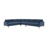Serena Velvet Large L-Sectional by TOV Furniture at Eve Furniture
