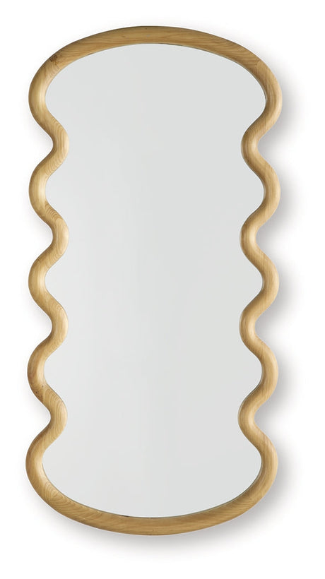Serendis Brown Accent Mirror by Ashley at Eve Furniture
