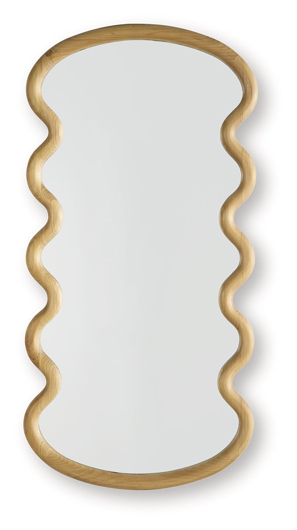Serendis Brown Accent Mirror by ASHLEY FURNITURE at Eve Furniture