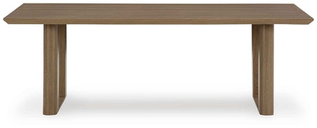 Serene Bay Dark Brown Outdoor Dining Table and 4 Chairs by Ashley at Eve Furniture