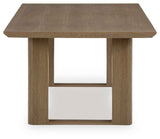 Serene Bay Dark Brown Outdoor Dining Table by Ashley at Eve Furniture