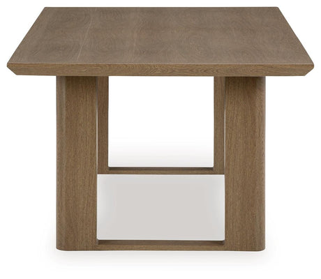 Serene Bay Dark Brown Outdoor Dining Table by Ashley at Eve Furniture