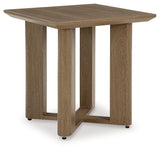 Serene Bay Dark Brown Outdoor End Table