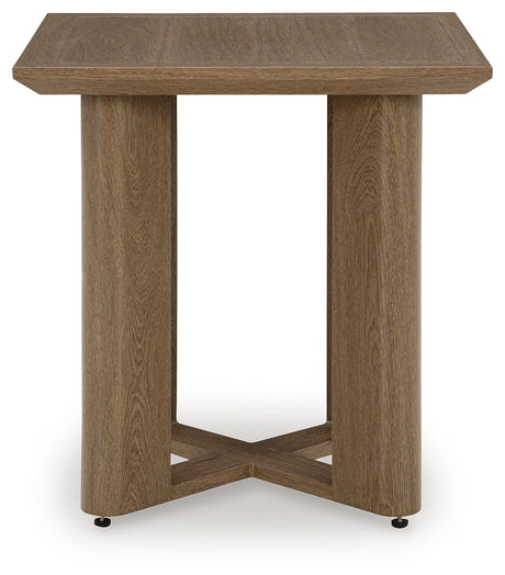 Serene Bay Dark Brown Outdoor End Table