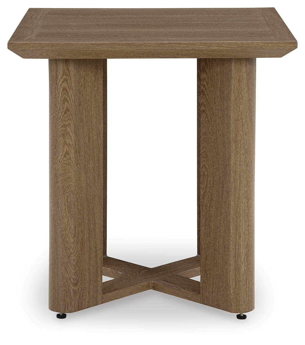 Serene Bay Dark Brown Outdoor End Table