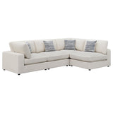 Serene Beige 4-Piece Upholstered Modular Sectional by Coaster at Eve Furniture