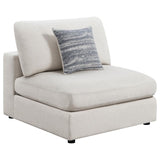 Serene Beige 4-Piece Upholstered Modular Sectional with Ottoman by Coaster at Eve Furniture