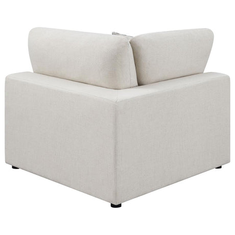 Serene Beige 4-Piece Upholstered Modular Sectional with Ottoman by Coaster at Eve Furniture