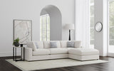 Serene Beige 4-Piece Upholstered Modular Sectional with Ottoman by Coaster at Eve Furniture