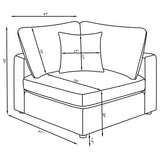 Serene Beige 5-piece Upholstered Modular Sectional Sofa by Coaster at Eve Furniture