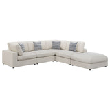 Serene Beige 5-piece Upholstered Modular Sectional Sofa by Coaster at Eve Furniture