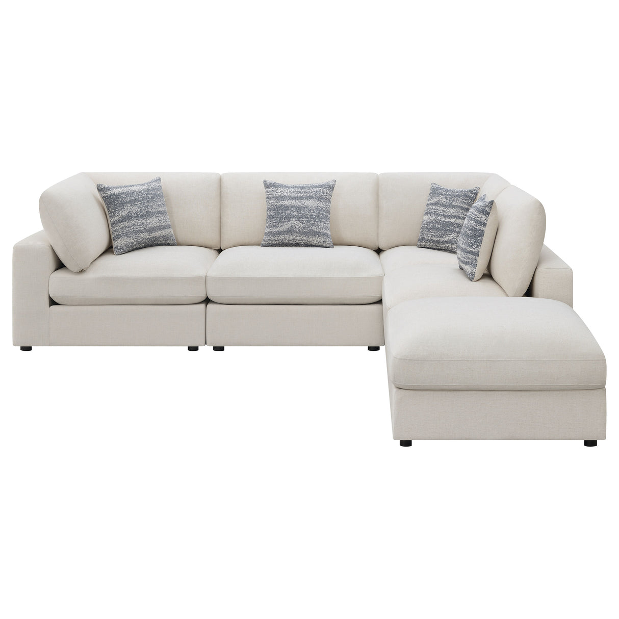Serene Beige 5-piece Upholstered Modular Sectional Sofa by Coaster at Eve Furniture