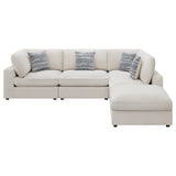 Serene Beige 5-piece Upholstered Modular Sectional Sofa by Coaster at Eve Furniture