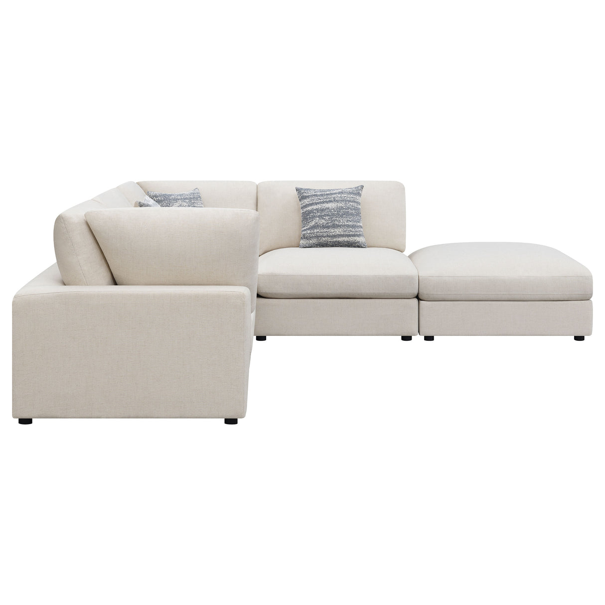 Serene Beige 5-piece Upholstered Modular Sectional Sofa by Coaster at Eve Furniture