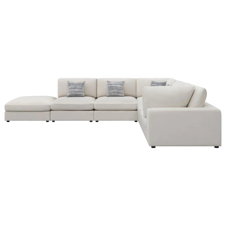 Serene Beige 6-Piece Upholstered Modular Sectional by Coaster at Eve Furniture