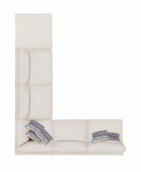Serene Beige Upholstered Armless Chair by Coaster at Eve Furniture
