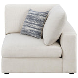 Serene Beige Upholstered Corner by Coaster at Eve Furniture