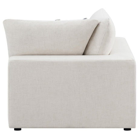 Serene Beige Upholstered Corner by Coaster at Eve Furniture