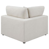 Serene Beige Upholstered Corner by Coaster at Eve Furniture