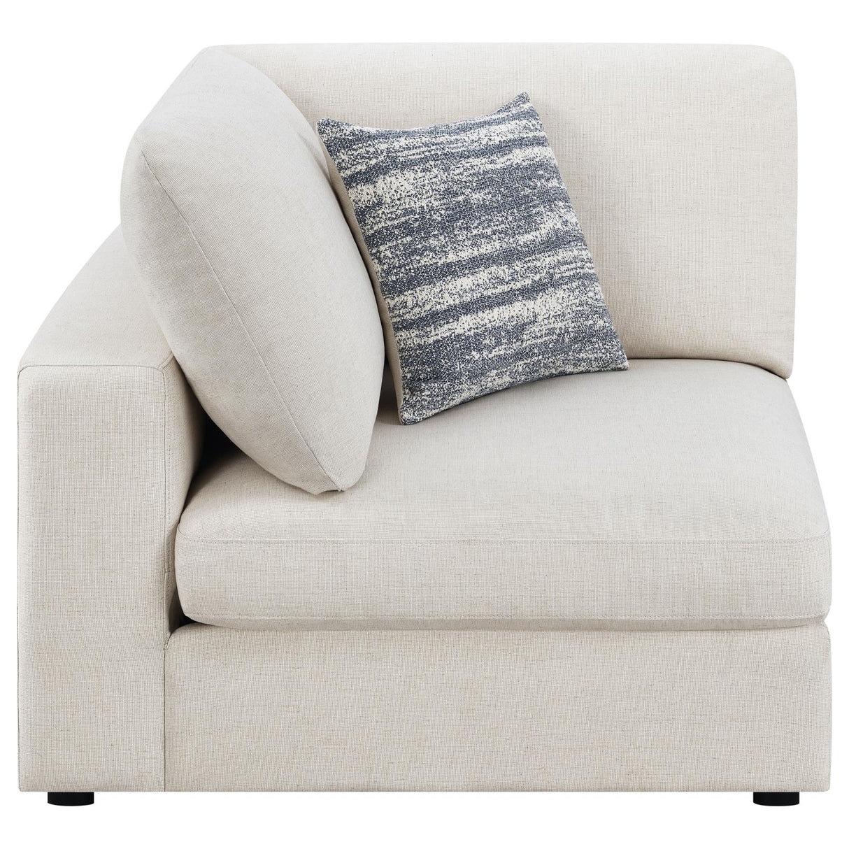 Serene Beige Upholstered Corner by Coaster at Eve Furniture