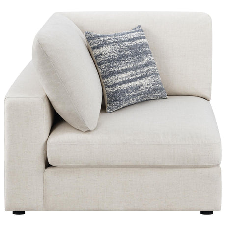 Serene Beige Upholstered Corner by Coaster at Eve Furniture