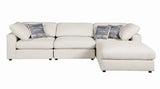 Serene Beige Upholstered Rectangular Ottoman by Coaster at Eve Furniture