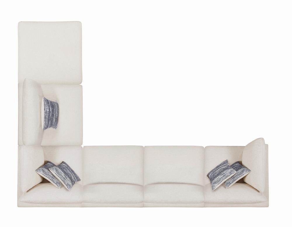 Serene Beige Upholstered Rectangular Ottoman by Coaster at Eve Furniture