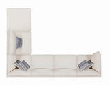 Serene Beige Upholstered Rectangular Ottoman by Coaster at Eve Furniture