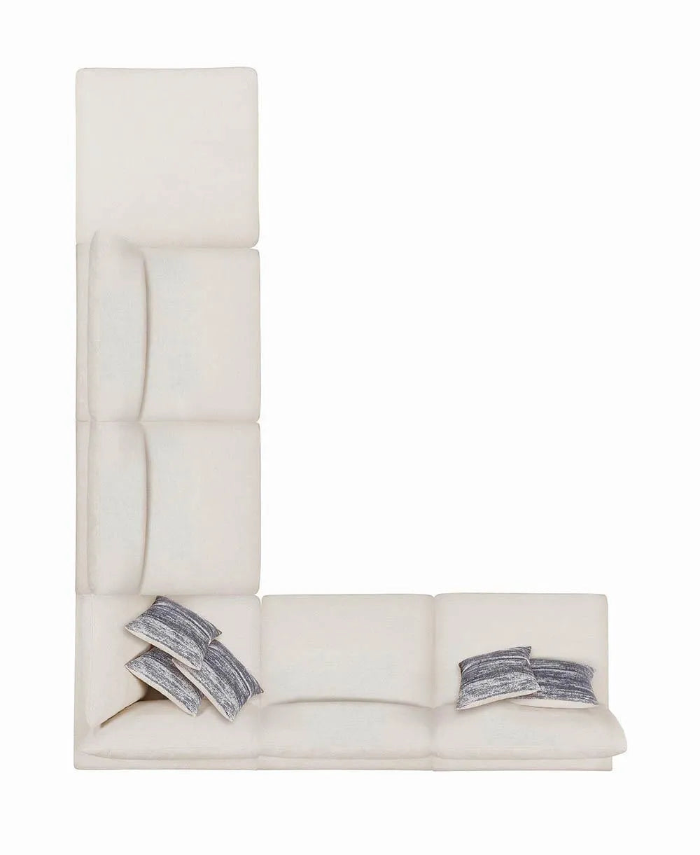 Serene Beige Upholstered Rectangular Ottoman by Coaster at Eve Furniture