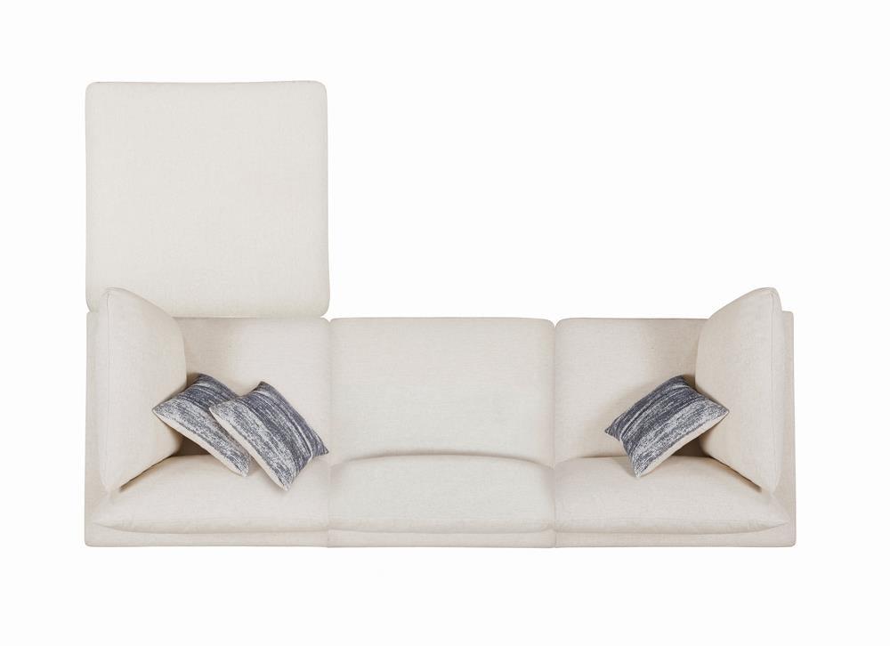 Serene Beige Upholstered Rectangular Ottoman by Coaster at Eve Furniture