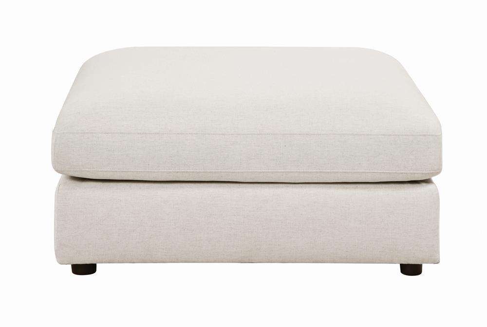 Serene Beige Upholstered Rectangular Ottoman by Coaster at Eve Furniture
